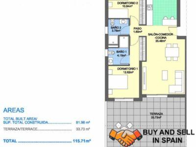 NEW RESIDENTIAL COMPLEX WITH TERRACED APARTMENTS AT ORIHUELA COSTA!!!