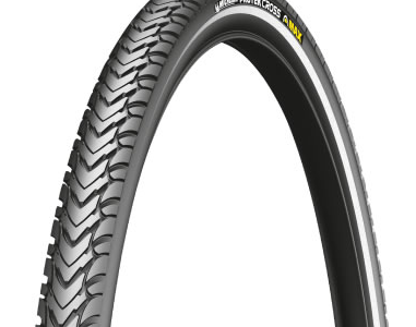 Cubierta 700x35c protek cross max banda refle