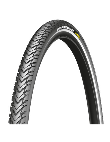 Cubierta 700x35c protek cross max banda refle