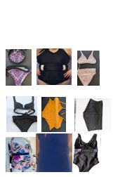 Swimwear with sewn in float aid to provide support and confidence