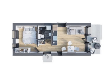Casa Modular 38 m² con Terraza