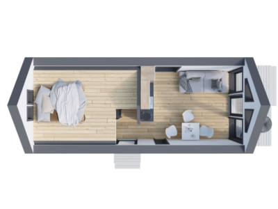 Casa Modular 38 m² con Terraza