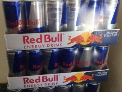 Bebidas: Redbull, Fanta y Coca-Cola