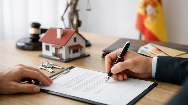 How to sign arras contract Spain